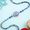 FlowerAura Premium Rakhi For Brother Combo Include Evil Eye Rakhi With BBQ Almonds, Trial Mix, Hazelnut Rocks & Roli Chawal Set - Rakhi Gift For Brother, Bhai, Cousins, Kids (Same Day Delivery) view 3