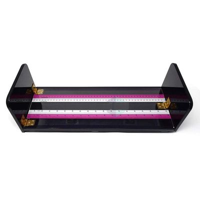 MCP HEALTHCARE Medical Infantometer Baby Measuring Scale, Black Frame with Pink and White Rulers (Black)