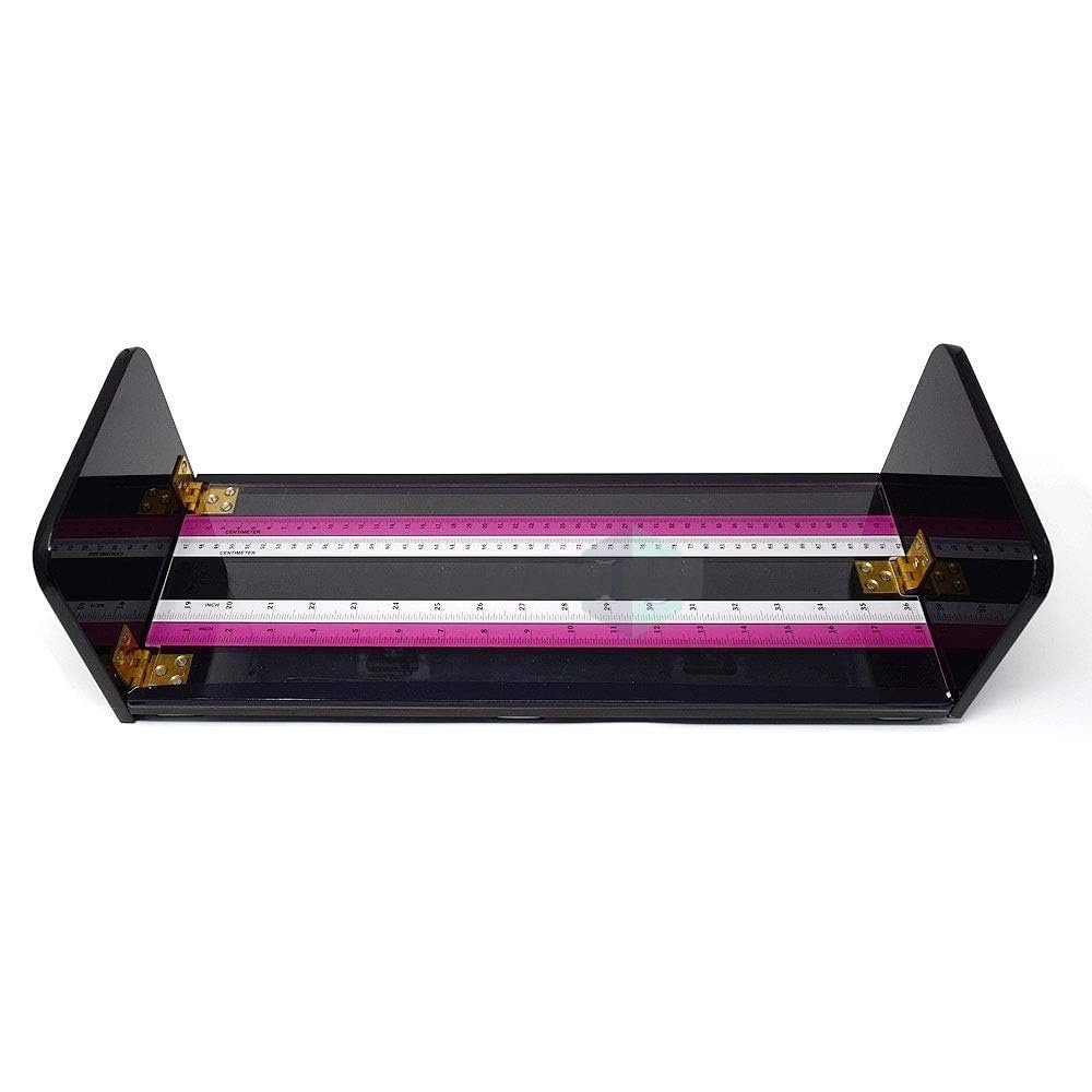 MCP HEALTHCARE Medical Infantometer Baby Measuring Scale, Black Frame with Pink and White Rulers (Black)