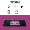 MCP HEALTHCARE Medical Infantometer Baby Measuring Scale, Black Frame with Pink and White Rulers (Black) view 3