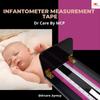 MCP HEALTHCARE Medical Infantometer Baby Measuring Scale, Black Frame with Pink and White Rulers (Black) view 4
