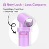 Easy@Home Portable Bidet Spray: Pink Leakproof Handheld Jet Spray with Angled Nozzle, Retractable Plastic Cleaning Bottle for Toilet, Suitable for Travel and Personal Hygiene Care 380ml view 3