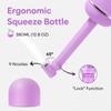 Easy@Home Portable Bidet Spray: Pink Leakproof Handheld Jet Spray with Angled Nozzle, Retractable Plastic Cleaning Bottle for Toilet, Suitable for Travel and Personal Hygiene Care 380ml view 4