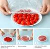 Maharsh 100 pcs Fresh Keeping Bags Canning Lids, Reusable Elastic Food Storage Covers, Plastic Sealing Elastic Stretch Adjustable Bowl Lids, Universal Kitchen Wrap Seal Bags for Cover Food (100) view 3