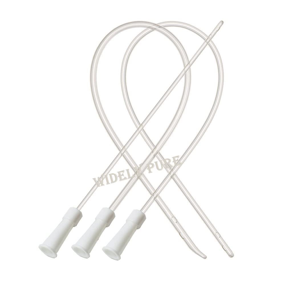 Widely Pure Sterile Enema Colon Tip Pipe Individually Packed, Nelaton Cathetor (12 FG) (20 Piece)