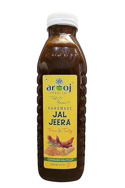 Arooj Premium Jaljeera (concentrate)(handmade)  Tangy & Spicy Tamarind Beverage with Real Imli Pulp | Authentic Indian Summer Drink for Digestion & Refreshment | 700ml