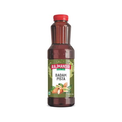 RAJMANDIR Badam Pista Sharbat 750ml, Instant Summer Drink, Ready to Mix with Milk or Water, Perfect for Milkshakes, Falooda & Desserts, Refreshing Almond & Pistachio Flavor