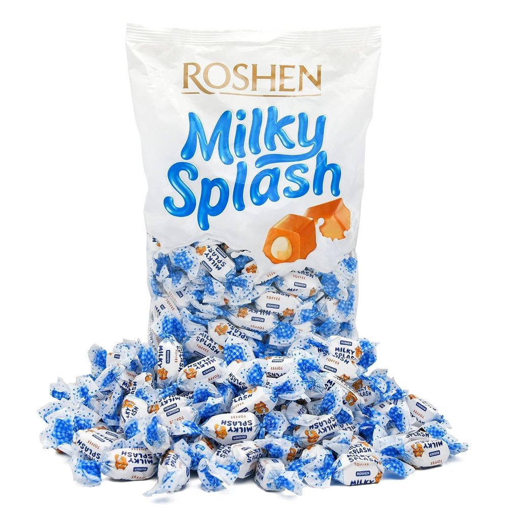 Roshens Milky Splash Creamy Toffee, 1kg (Imported)
