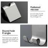 Bathroom Razor Organizer: Wall-Mounted Stainless Steel Razor Holder for Men's Shaving  Secure & Convenient Adhesive Installation view 4