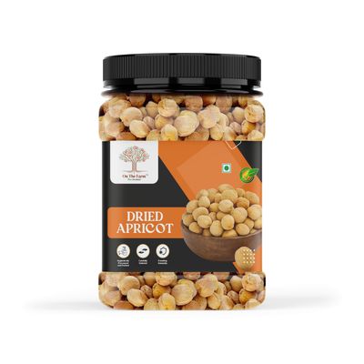 On The Farm Fresh Apricot | Natural Dried Khurmani | Soft & Juicy Dry Fruit for Healthy Snacking, Baking & Cooking | No Added Sugar or Preservatives | Rich in Fiber, Antioxidants & Nutrients (1 KG)