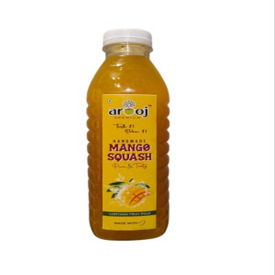 Arooj Premium Mango Squash (handmade) Pure & Tasty, Contains Real Fruit Pulp, 700ml