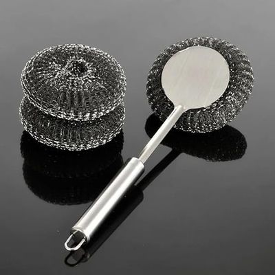 Brahmani Store Stainless Steel Scrubber for Utensils Rust-Free, Heavy-Duty Cookware Cleaner for Pots, Pans, Tawas & Vessels | Kitchen Cleaning Pad (1 Piece)