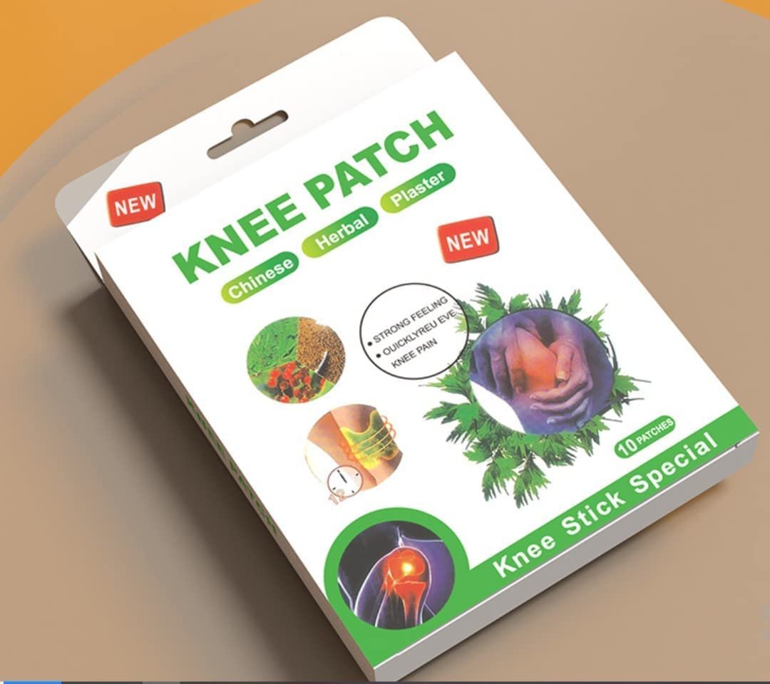 Lecherous Original Herbal Knee Patch - Wellknee Plaster for Knee Support & Muscle Pain - Maximum Strength for a Temporary Relief - Adhesive Heat Patches Made with Natural Herbs for Wellness (Knee Patch - 20)