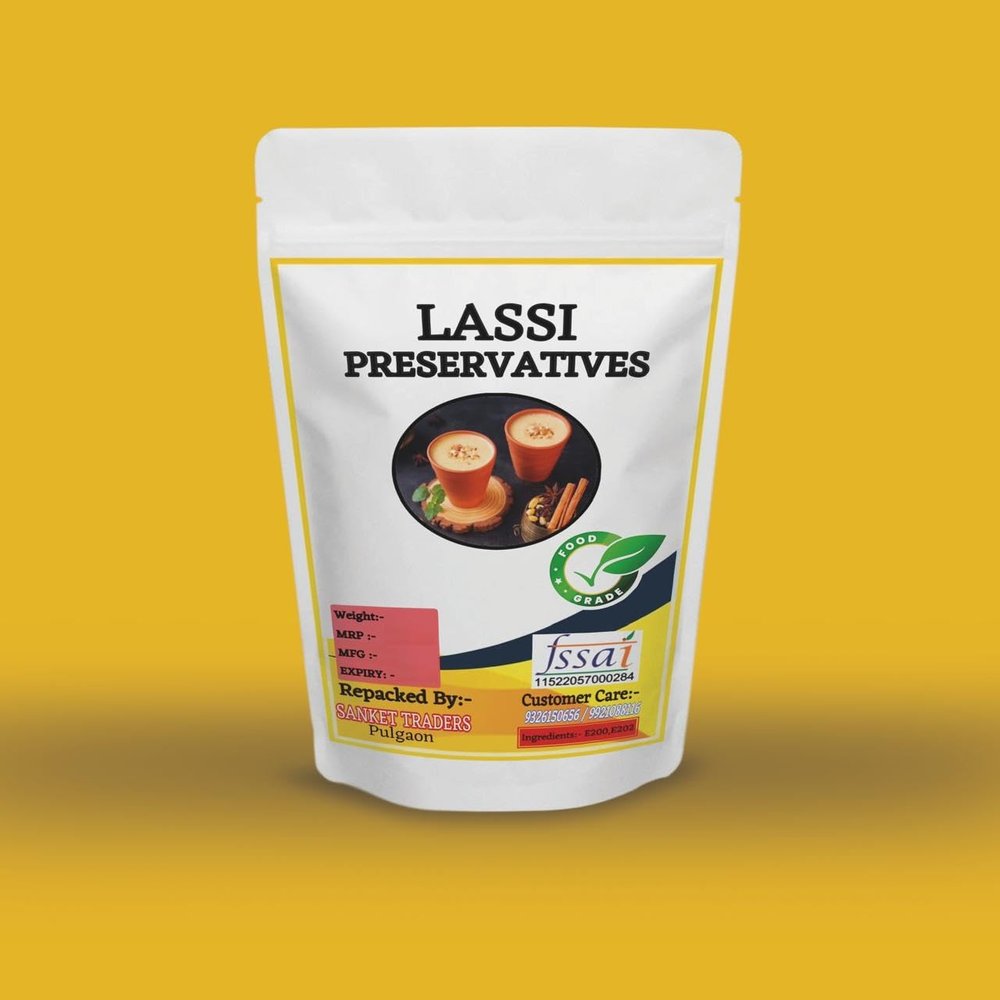 Lassi Preservative  Food Grade Stabilizer for Lassi, Buttermilk & Dairy Beverages | Extends Freshness & Shelf Life | Easy to Use (500 Gram)