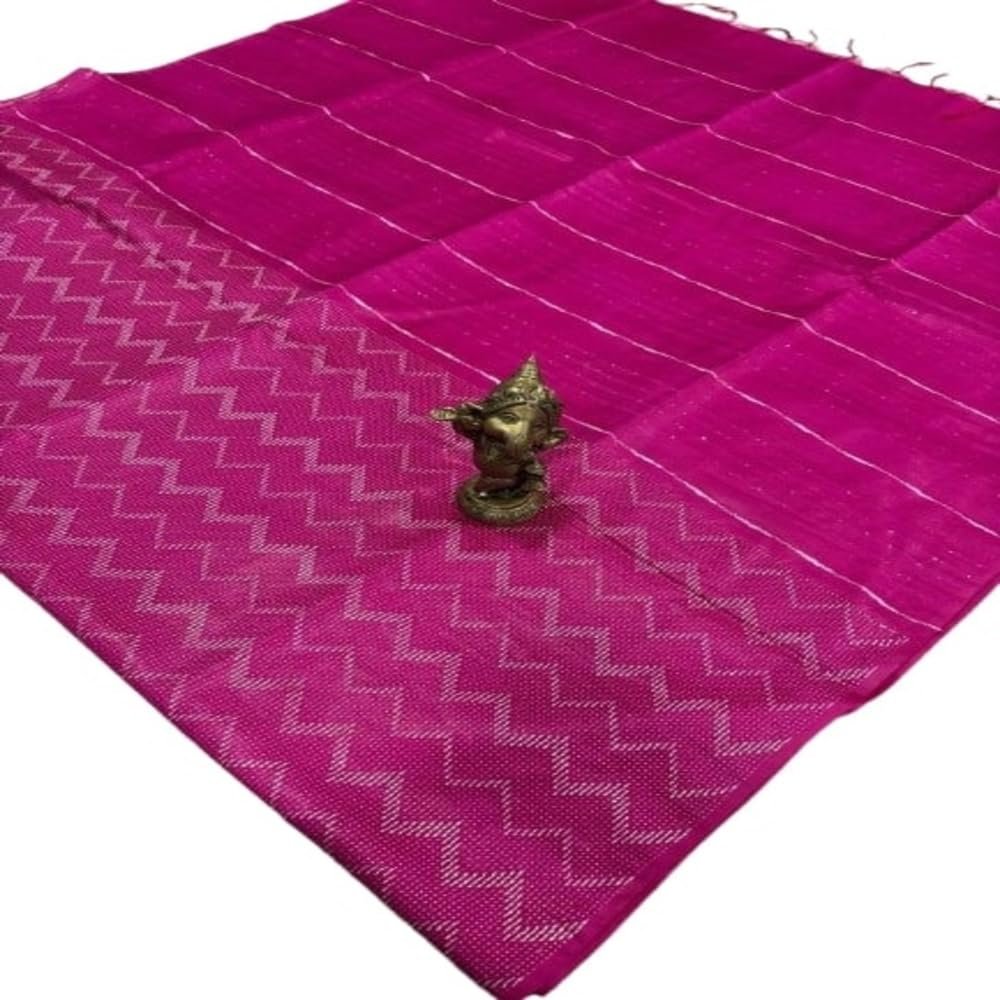 Pink Bengal Cotton Saree for Women  Pure Soft Handloom Cotton | Lightweight & Breathable Traditional Saree for Daily & FestiveWear