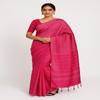Pink Bengal Cotton Saree for Women  Pure Soft Handloom Cotton | Lightweight & Breathable Traditional Saree for Daily & FestiveWear view 3