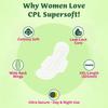 CPL Supersoft Ultra Secure XXL Sanitary Pads  320mm Extra Long, Cottony Soft, Leak Lock, Gel Lock Absorption & Wide Back Wings for Heavy Flow Days | Pack of 1 | 40 Pads view 2