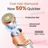 ANTARYAMI Facial Hair Remover Machine For Women - Face, Chin, Cheek, Eyebrow, Upper Lip Hair Remover for Women, USB RECHARGEABLE Epilator Machine (white) view 3