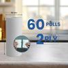 Claret 6 in 1 Kitchen Towels | 2-Ply | Each Roll 60 Pulls | 100% Virgin Pulp | Super Absorbent & Biodegradable | Strong & OBA-Free Tissue Rolls for Cleaning & Kitchen Use (Pack Of 1 (6 Rolls)) view 2