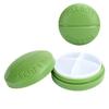 Clickswift 1 Pcs 3 Compartment Round Travel Pill Box Organizer Portable Mini Medicine Storage Container with Twist-Lock Lid Compact Pill Case for Daily Tablets, And Capsules BPA-Free (Multicolours) view 1
