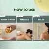 Rubz Ayurvedic Body Massage Oil - 60ml | Herbal Body Massage Oil for Full Body Relax | Natural Spa Therapy for Men & Women | Infused Herbs, Travel Size view 4