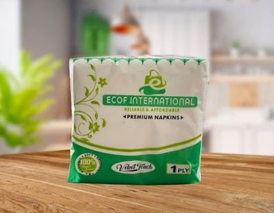 ECOF International Facial Tissue Hard Pack 200 Pulls | 100% Biodegradable, Virgin Paper, Eco Friendly and Chemical Free | Made In India | 50 Pulls X Pack of 4