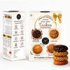 THE DOUGH CORNER Assorted Multi Millet Cookies Gift Box | 4 Nutritious Flavours - Kaju Badam, Coconut, Choco Chip & Multi Seed | No Maida, No Sugar | Jaggery Sweetened | Guilt-Free Snack  16 pcs view 1