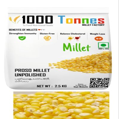 5 Kg pack) Unpolished Proso Millet (EXPORT QUALITY) Proso Millet, Panivaragu, Barri, Baragu, Varigulu | millets | millet keeps body healthy-1000 Tonnes