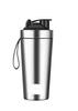 2heet Stainless Steel Protein Shaker Bottle 750ml | BPA-Free, Leakproof Gym Shaker with Blending Ball | Odor-Resistant Metal Shaker for Pre/Post Workout, Protein, BCAA, Smoothies & Water view 1