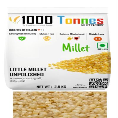 5 Kg pack) Unpolished Little Millet (EXPORT QUALITY) - Little Millet, Saamai, Saame, Kutki, Saama, Chaama | millets |millet keeps body healthy- 1000 tonnes