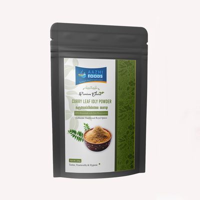 Aazhi Foods Curry Leaves Idli Podi 125g | Karuveppilai Powder | Iron-Rich & Flavorful