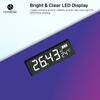 HOMEBASIC Digital Weight Machine for Body Weight|Weighing Scale with Toughened Glass|180kg Capacity, 4 Unit Modes, 1g High Accuracy, Step-On Feature, Auto On/Off, LCD Display,Temperature Gradient view 3
