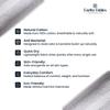 Earthy Fables Basic Hand Towel  Pure Carded Cotton, Soft, Absorbent, Quick Dry & Skin-Friendly Towel for Gym/Travel, 60 x 40 cm, 400 GSM  Pack of 2, Cloudy Grey view 3