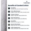Earthy Fables Basic Hand Towel  Pure Carded Cotton, Soft, Absorbent, Quick Dry & Skin-Friendly Towel for Gym/Travel, 60 x 40 cm, 400 GSM  Pack of 2, Cloudy Grey view 4