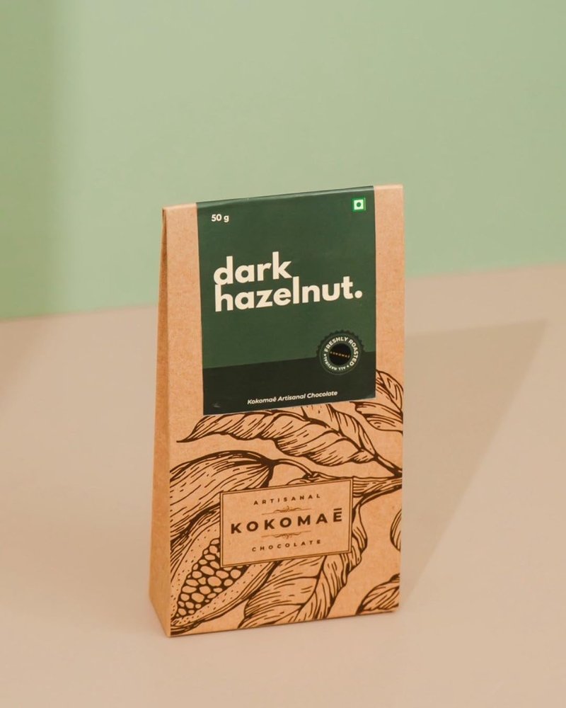 Kokomae Dragees | Dark Chocolate Coated Hazelnuts | Artisanal & Vegan | Made with Cocoa Butter & Cocoa Powder | Clean Ingredients | No Palm Oil (50g Each) Pack of 3