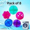 Pack of 8 Washing Machine Dryer Cleaning Soften Clothes Wash Ball/Laundry Drying Plastic Balls Reusable Dryer Balls - Random Colo|Design - for Home and Kitchen view 3