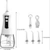 JAMBUVANTI Set of 1, Portable Dental Water Floser, Professional Oral Irrigator, 4 Nozzles and 3 Modes, Dental Oral USB Rechargeable, IPX7 Waterproof for Home and Travel. view 2