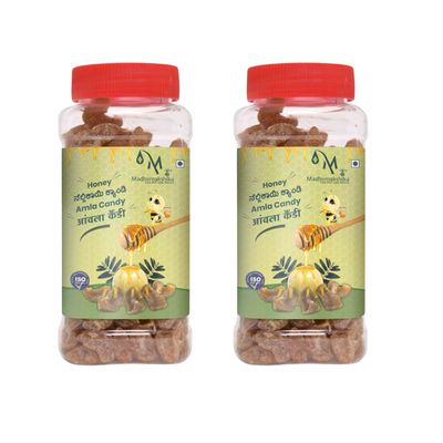 Madhumakshika Amla Candy 250 gm | Sweet & Tangy | Natural Digestive | Immunity Booster Snack - Pack of 2