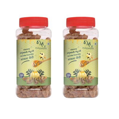 Madumakshika Natural Amla Candy 250gm | Sweet & Tangy | Immunity Booster & Digestive Aid | Healthy Snack for All Ages | - Pack fo 2