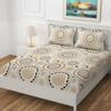 ROSTYA Premium 250 TC Cotton Blend Double Bed Bedsheet | Soft & Durable | 2 Pillow Covers | Multicolour Printed Bedsheet (90x90Inch) view 1