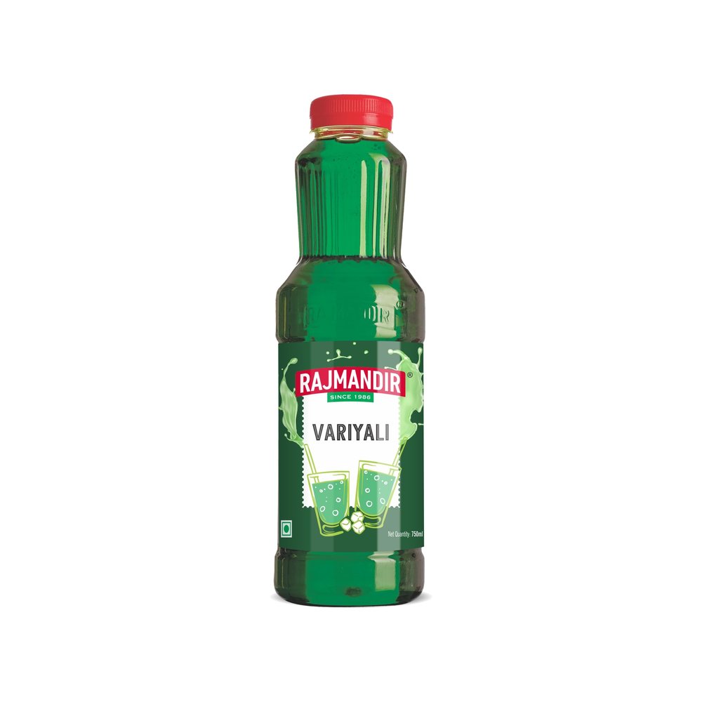 RAJMANDIR Variyali Sharbat 750ml  Instant Refreshing Summer Drink, Ready to Mix with Water, Milk or Curd, Perfect for Festivals, Birthdays and Parties, Sweet & Aromatic Fennel Syrup