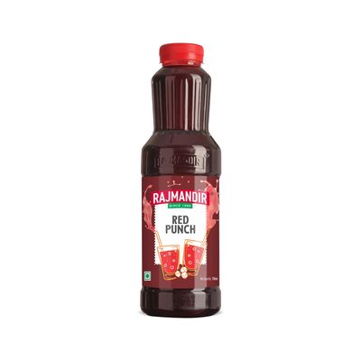 RAJMANDIR Red Punch Sharbat 750ml  Sweet & Refreshing Summer Drink, Ready to Mix with Water or Soda, Perfect for Festivals, Birthdays and Parties