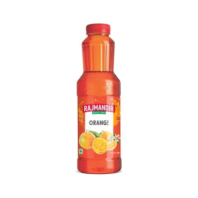 RAJMANDIR Orange Sharbat 750ml  Refreshing & Aromatic Summer Drink, Ready to Mix with Water or Soda, Ideal for Festivals, Birthdays & Parties