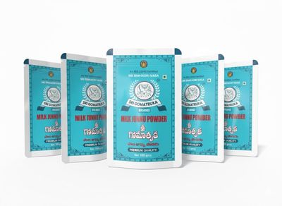 SRI GOMATRUKA Milk Junnu Powder | Traditional South Indian Colostrum Milk Dessert | Easy-to-Make Junnu/Ginnu/Posu Sweet | No Preservatives | High in Protein & Calcium (PACK OF 100gms * 5)