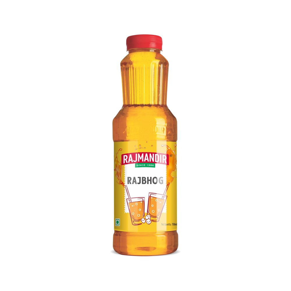 RAJMANDIR Rajbhog Sharbat 750ml  Traditional Summer Drink, Instant Mix for Milk, Water & Mocktails, Refreshing & Aromatic Beverage for Parties & Festivals