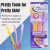Feather Flamingo Face Razors for Women  Pack of 8 | Eyebrow & Face Razor with Safety Blade | Gentle & Effective Grooming Tool for Hair Removal view 2