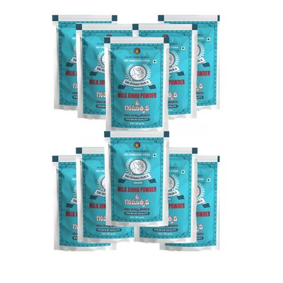 SRI GOMATRUKA Milk Junnu Powder | Traditional South Indian Colostrum Milk Dessert | Easy-to-Make Junnu/Ginnu/Posu Sweet | No Preservatives | High in Protein & Calcium (PACK OF 100 gms * 10)