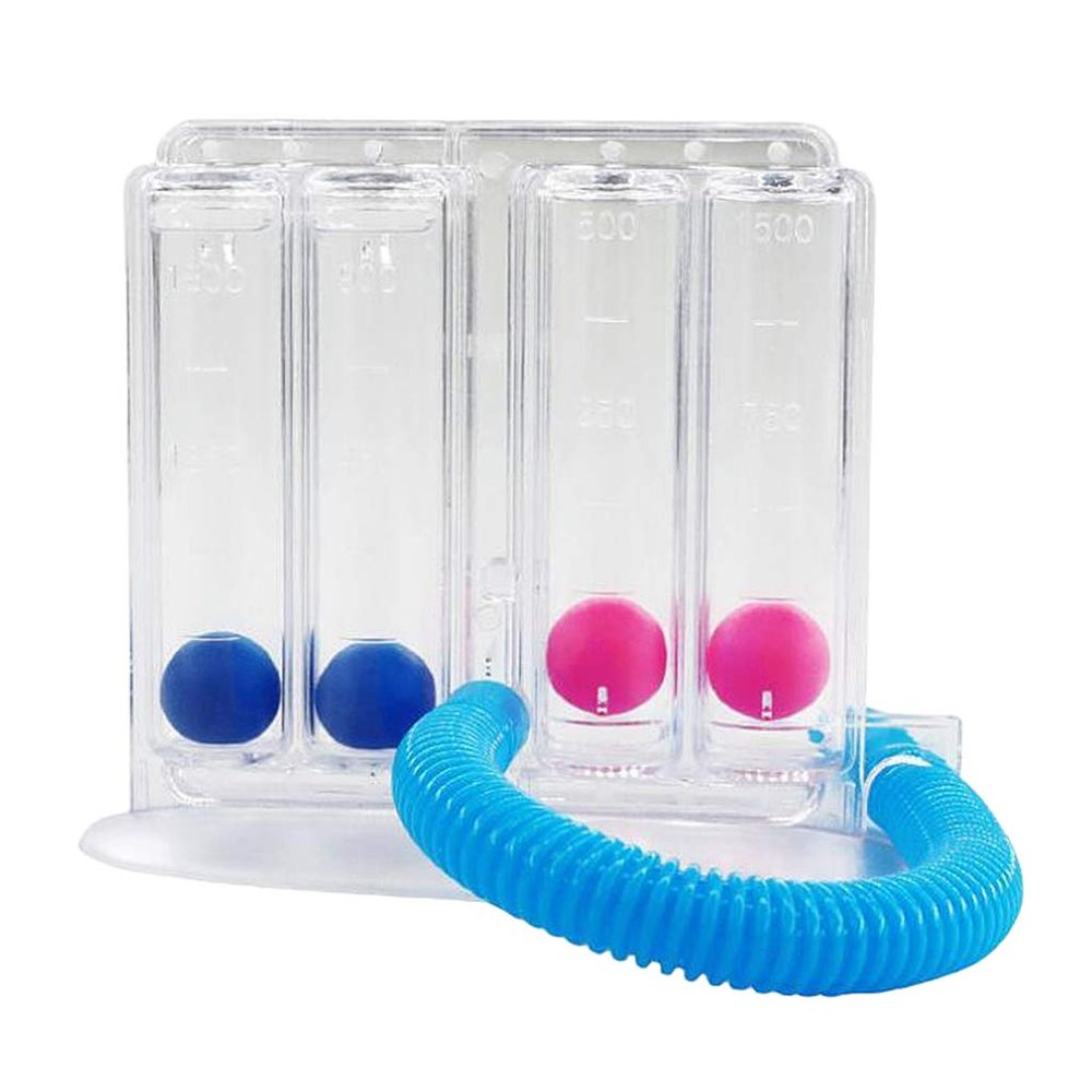 MERISHOPP Lung Deep Breathing Trainer Exerciser Device Incentive Spirometer 4 Balls