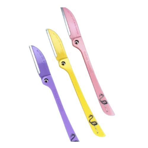 Feather Flamingo Face Razors for Women  Pack of 10 | Multipurpose Razors for Eyebrows, Face, Neck & Body | Skin-Friendly & Portable Grooming Tools