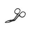 ATORSE Eyebrow Tweezers Scissors Handle Comfortable Grip Flat Tip Tweezers Trimming Black view 1